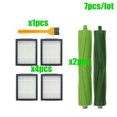 Φίλτρο Hepa + Πλαϊνή βούρτσα + Βούρτσα Ρολό + σακούλες σκόνης Ανταλλακτικά για iRobot Roomba i7 E5 E6 I Series Ηλεκτρική σκούπα