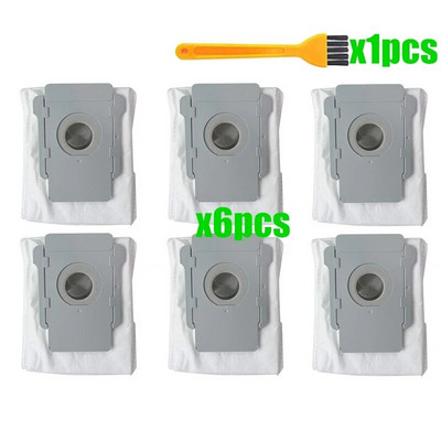 Φίλτρο Hepa + Πλαϊνή βούρτσα + Βούρτσα Ρολό + σακούλες σκόνης Ανταλλακτικά για iRobot Roomba i7 E5 E6 I Series Ηλεκτρική σκούπα