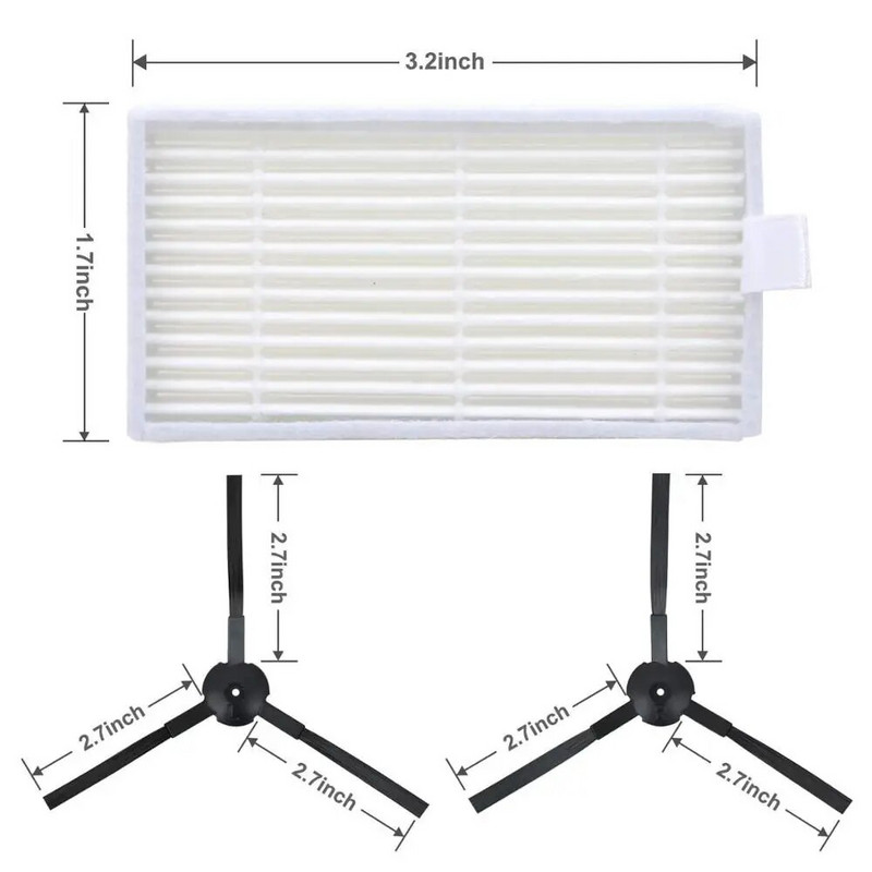 HEAP Filter Mop Riidest küljehari chuwi ilife v5s life v5 pro x5 V3L V5 V3S V3S pro V50 robottolmuimeja osad