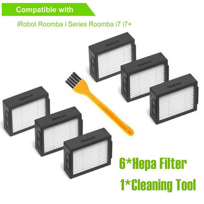 Piederumi Birste Roll Sānu Brush Hepa filtrs priekš iRobot Roomba i7 E5 E6 I Series robotu putekļsūcēja rezerves daļas