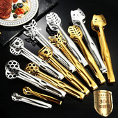 Roostevabast terasest kullast hõbedast toidutangid kassipalli liblika kujuga köök BBQ klambriga kooki leiva steiki puhvetklambriga toiduvalmistamisnõud