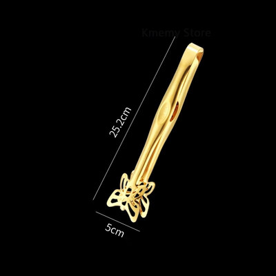 Roostevabast terasest kullast hõbedast toidutangid kassipalli liblika kujuga köök BBQ klambriga kooki leiva steiki puhvetklambriga toiduvalmistamisnõud