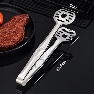 Roostevabast terasest kullast hõbedast toidutangid kassipalli liblika kujuga köök BBQ klambriga kooki leiva steiki puhvetklambriga toiduvalmistamisnõud