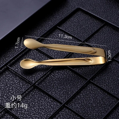 3 kom male mini hvataljke za šećer od nehrđajućeg čelika Ice Bar Buffet Kuhinjska žlica Stezaljka za led za hranu Alat za kavu Kuhinjski roštilj Stezaljka za roštilj