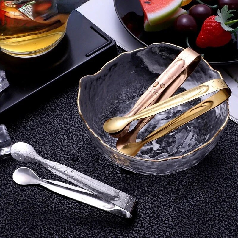 3 kom male mini hvataljke za šećer od nehrđajućeg čelika Ice Bar Buffet Kuhinjska žlica Stezaljka za led za hranu Alat za kavu Kuhinjski roštilj Stezaljka za roštilj