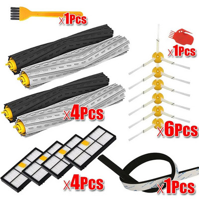 Φίλτρα HEPA Αντικατάσταση εξαρτημάτων κιτ βούρτσας για Σειρά IRobot Roomba 805 860 861 865 866 870 871 880 885 960 966 980