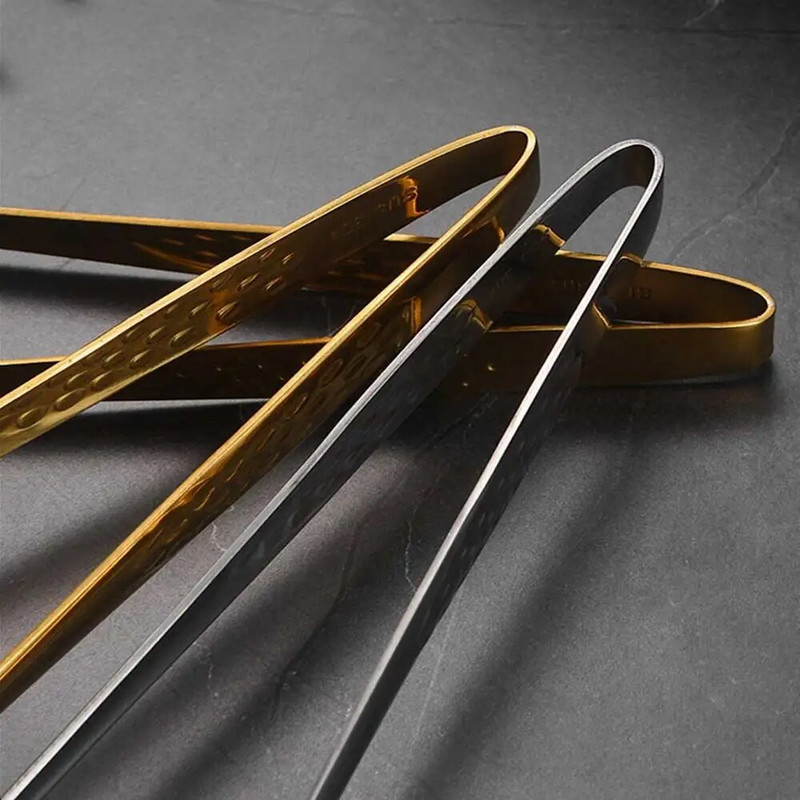 Nerūdijančio plieno maisto žnyplės ilga rankena neslystančios kepsninės žnyplės kepsnių žnyplės Virtuvės gaminimo įrankiai virtuvės reikmenys