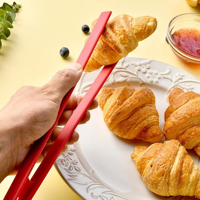 Clip de pâine din silicon Design dintr-o bucată Anti-fierbinte Anti-alunecare Suport alimentar multifuncțional Cleste pentru spaghete Accesorii pentru unelte de bucătărie