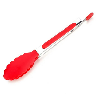 Clestă pentru mâncare Clestă de bucătărie din oțel inoxidabil din silicon din nailon Clemă de gătit antiderapante Unelte pentru salată pentru grătar Accesorii de bucătărie pentru grătar