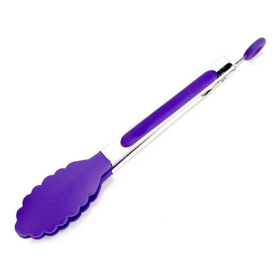 Clestă pentru mâncare Clestă de bucătărie din oțel inoxidabil din silicon din nailon Clemă de gătit antiderapante Unelte pentru salată pentru grătar Accesorii de bucătărie pentru grătar