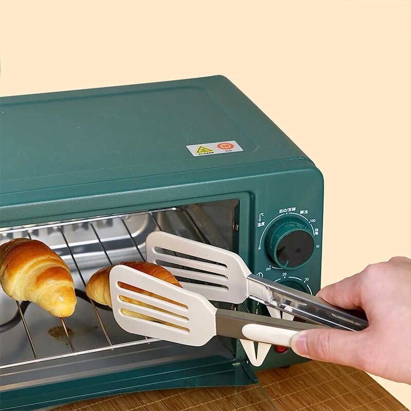 Silikoninis maisto žnyplių spaustukas nerūdijančio plieno kepsninės salotos Įrankiai Mėsos kepimas Duona Neslystantis spaustukas Grilis Prietaisai Virtuvės reikmenys