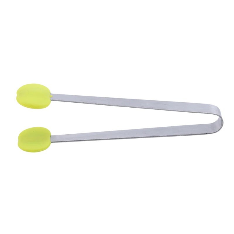 Cleste de servire pentru grătar din silicon pentru bucătărie pentru gătit Ustensila cu mâner din oțel inoxidabil Clip pentru grătar Cles pentru servire pâine pentru salată