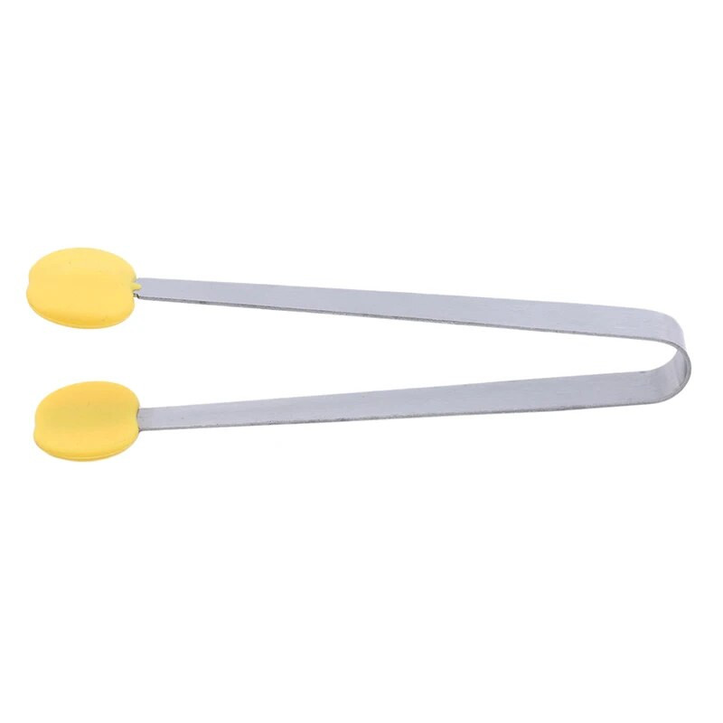 Cleste de servire pentru grătar din silicon pentru bucătărie pentru gătit Ustensila cu mâner din oțel inoxidabil Clip pentru grătar Cles pentru servire pâine pentru salată