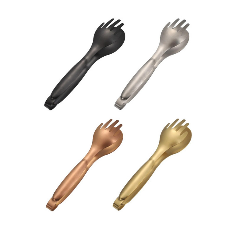 Cleste pentru mâncare din oțel inoxidabil Ustensile de bucătărie pentru bufet îngroșate cu aur Ustensile de bucătărie pentru bufet Agrafe pentru grătar Cles pentru friptură de pâine