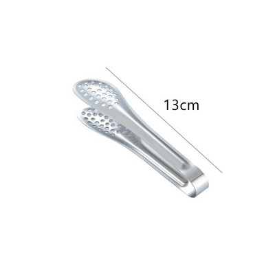 Clestă poroasă îngroșată anti-opărire pentru cleme pentru alimente, din oțel inoxidabil, scurgere de ulei, friptură la grătar, carne, salată, clemă pentru pâine, ustensile de bucătărie