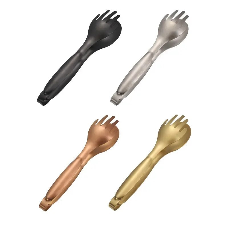 Cleste antiderapante din oțel inoxidabil 304 pentru alimente pentru salată de carne Cles pentru servire pâine pentru grătar Accesorii de bucătărie Clip de gătit pentru grătar