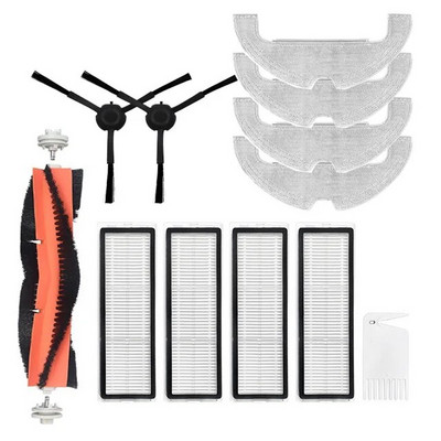 Levehető főkefe Hepa szűrős oldalkefe felmosó kendő Xiaomi Mi STYTJ05ZHM Robotporszívó-Mop 2 Ultra Cleaner alkatrészhez