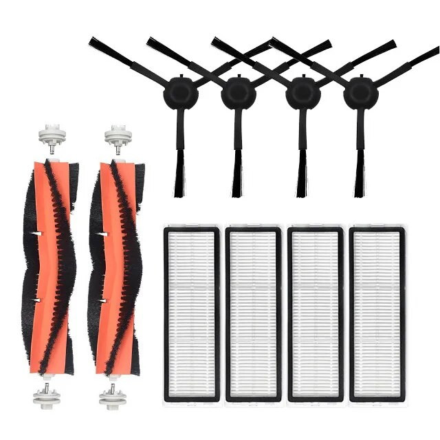 Nuimamas pagrindinis šepetys Hepa filtro šoninio šepečio šluostė, skirta Xiaomi Mi STYTJ05ZHM roboto dulkių siurblys-Mop 2 Ultra Cleaner atsarginė dalis