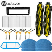 Hepa Filter Mop pagrindinis šepetys, skirtas Neatsvor X500 X520 X600 Pro Tesvor X500 T8 S6 Ikhos Create NetBot S15 dulkių siurblio atsarginės dalys
