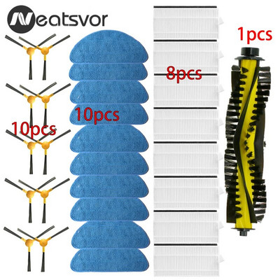 Hepa Filter Mop pagrindinis šepetys, skirtas Neatsvor X500 X520 X600 Pro Tesvor X500 T8 S6 Ikhos Create NetBot S15 dulkių siurblio atsarginės dalys