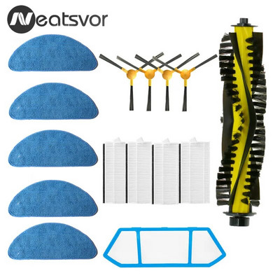 Hepa Filter Mop pagrindinis šepetys, skirtas Neatsvor X500 X520 X600 Pro Tesvor X500 T8 S6 Ikhos Create NetBot S15 dulkių siurblio atsarginės dalys