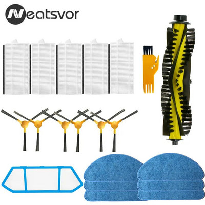 Hepa Filter Mop Основна четка за Neatsvor X500 X520 X600 Pro Tesvor X500 T8 S6 Ikhos Create NetBot S15 Резервни части за прахосмукачка