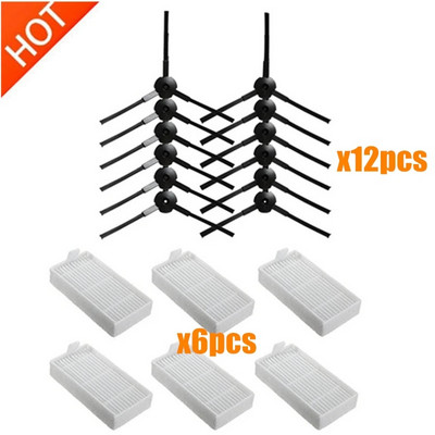 Πλαϊνή βούρτσα Πρωτεύον φίλτρο σκόνης Hepa φίλτρο σφουγγαρίστρα για chuwi ilife v5 v5s V3 V3s v5pro x5 ηλεκτρική σκούπα ρομπότ Ανταλλακτικά αξεσουάρ