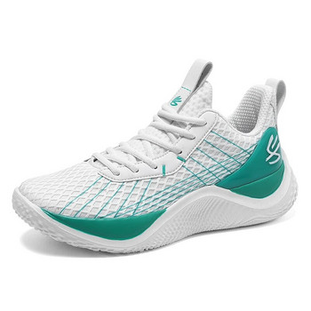 Мъжки баскетболни обувки Маратонки за открито за жени Устойчиви на износване Омекотяващи обувки за фитнес дишащи тенис спортни обувки Мъжки