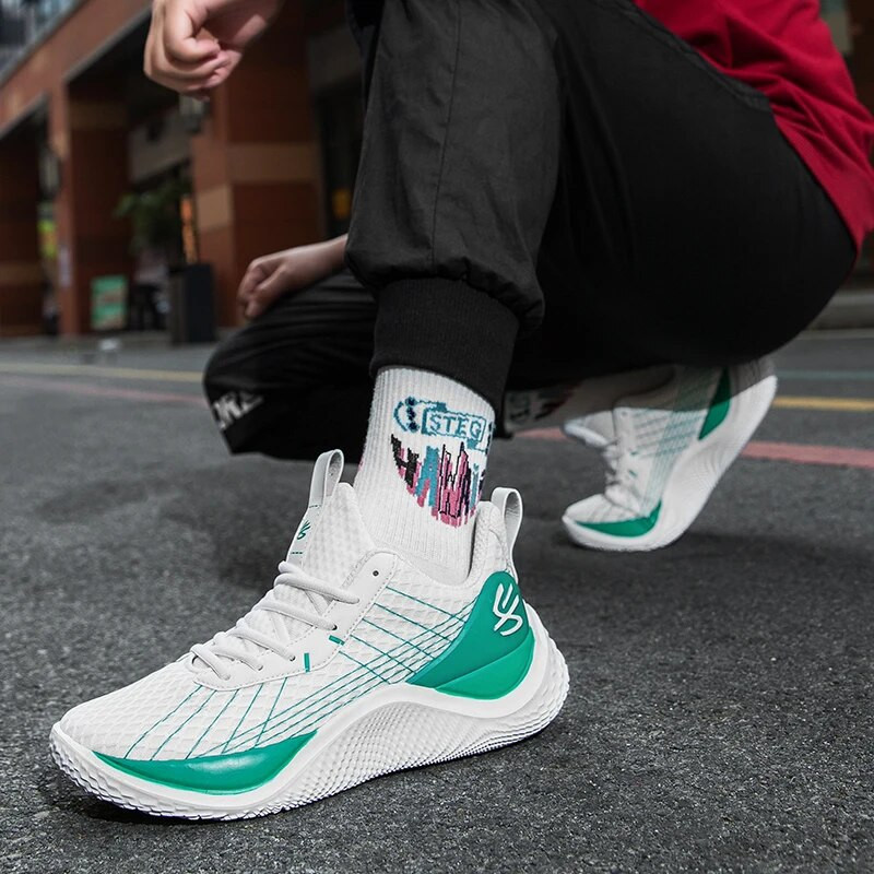 Pantofi de baschet pentru bărbați, pantofi de exterior pentru femei, pantofi de sală rezistenti la uzură, cu amortizare, pantofi de tenis respirabili, pentru bărbați