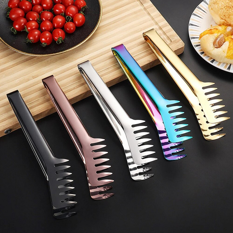 Cleste de bucătărie pentru grătar din oțel inoxidabil, aurii