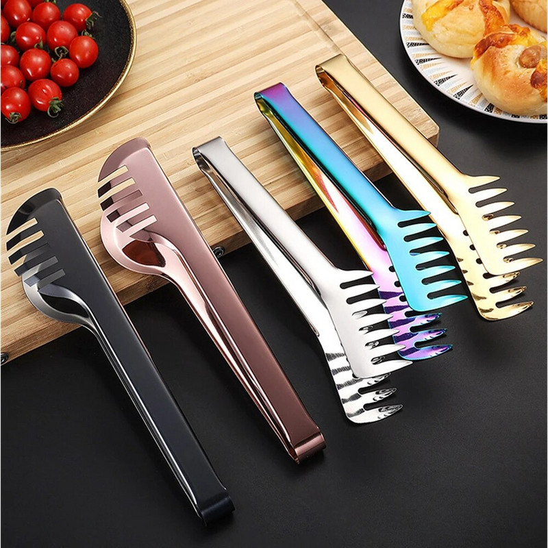 Cleste de bucătărie pentru grătar din oțel inoxidabil, aurii