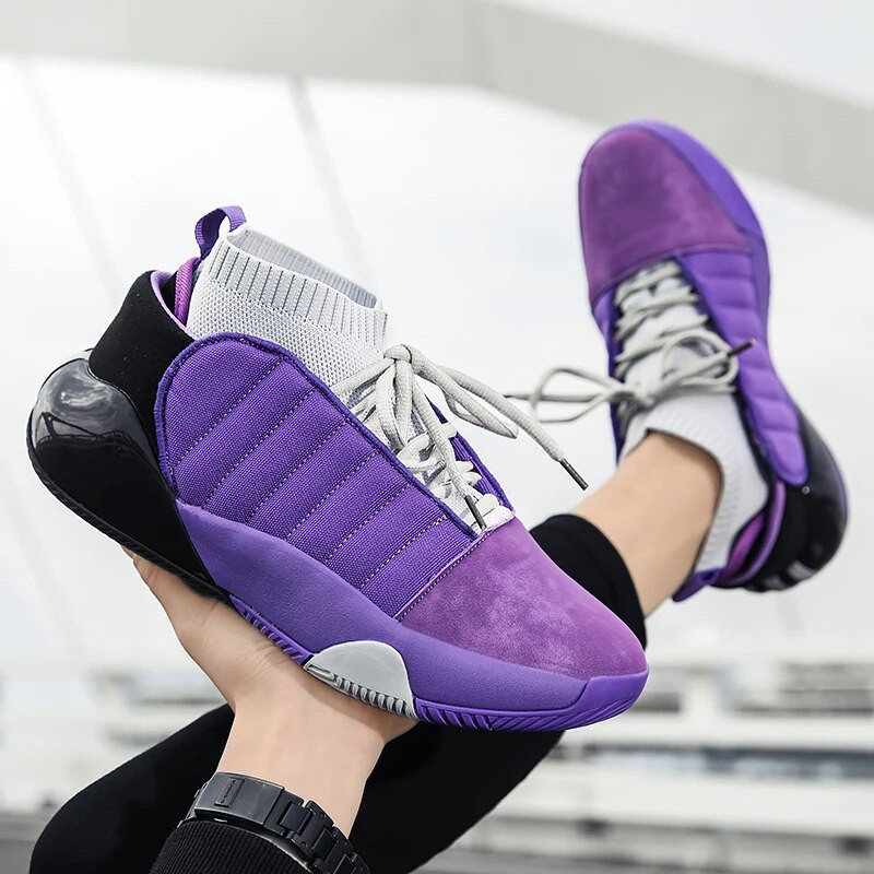 Pantofi de sport pentru bărbați, de modă, înalți, designeri de baschet, pantofi profesioniști groși, pentru bărbați, pantofi sport cu plasă respirabilă
