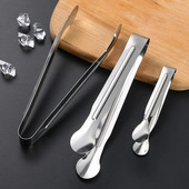 304 nerūdijančio plieno ledo segtukas neslystantis kavos cukraus kubelių gnybtas Mini maisto žnyplės sutirštintos baro rankšluosčių segtukas Virtuvės priedai