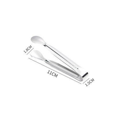 304 nerūdijančio plieno ledo segtukas neslystantis kavos cukraus kubelių gnybtas Mini maisto žnyplės sutirštintos baro rankšluosčių segtukas Virtuvės priedai