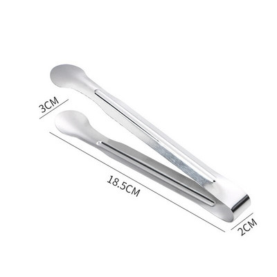 304 nerūdijančio plieno ledo segtukas neslystantis kavos cukraus kubelių gnybtas Mini maisto žnyplės sutirštintos baro rankšluosčių segtukas Virtuvės priedai