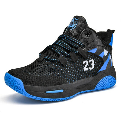 Gamintojas Vaikų berniukų krepšinio batai storu padu kvėpuojantis neslystantis sportbačiai mergaitėms sportiniai batai vaikiški krepšinio batai unisex