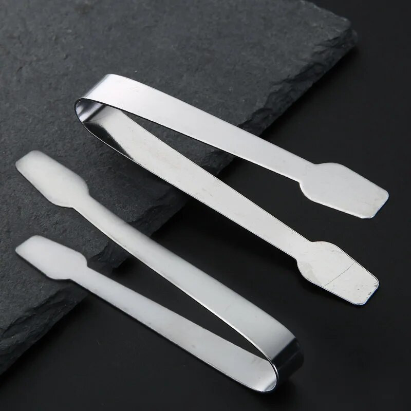 Mini hvataljke za hranu od nehrđajućeg čelika Stezaljka za kocke leda i šećera Stezaljka za odrezak kruha Srebrna pinceta Pribor za kuhanje u kućnoj kuhinji