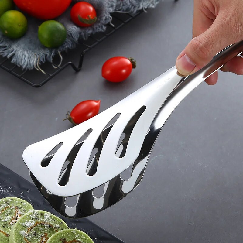 Cleste din oțel inoxidabil Agrafe multifuncționale pentru coacere pentru pâine Friptură antiaderență Lopată pentru prăjire Instrumente pentru grătar pentru ustensile de bucătărie de acasă