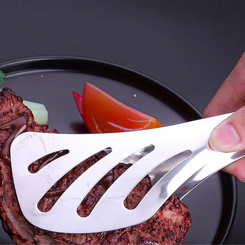 Cleste din oțel inoxidabil Agrafe multifuncționale pentru coacere pentru pâine Friptură antiaderență Lopată pentru prăjire Instrumente pentru grătar pentru ustensile de bucătărie de acasă