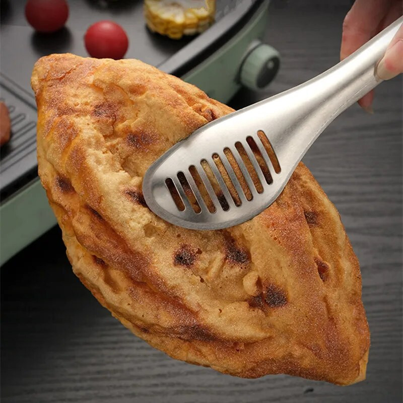 Clestă de servire a alimentelor pentru grătar cu 3 dimensiuni de bucătărie, din oțel inoxidabil, carne, salată, pâine, clemă de gătit, ustensile de bucătărie, transport gratuit