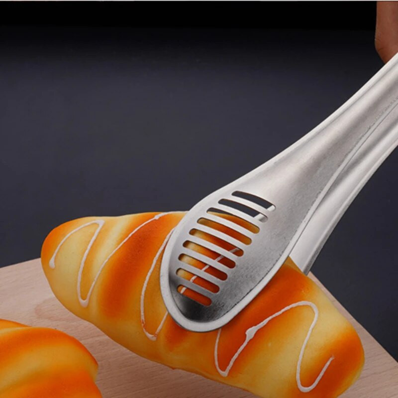 Clestă de servire a alimentelor pentru grătar cu 3 dimensiuni de bucătărie, din oțel inoxidabil, carne, salată, pâine, clemă de gătit, ustensile de bucătărie, transport gratuit