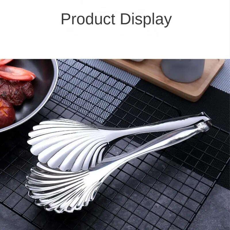 Clestă pentru mâncare pentru grătar, clemă pentru friptură, clemă de prăjitură, ustensile de bucătărie din oțel inoxidabil 304, ustensile de gătit pentru bucătărie