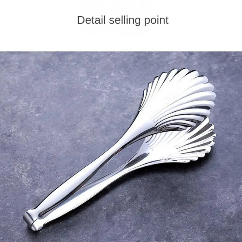 Clestă pentru mâncare pentru grătar, clemă pentru friptură, clemă de prăjitură, ustensile de bucătărie din oțel inoxidabil 304, ustensile de gătit pentru bucătărie