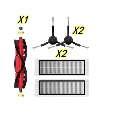 Za Xiaomi Rockrobo Vacuum V1 Dodaci za robotski usisivač Glavni valjak Bočna četka Hepa Kompleti dijelova filtera