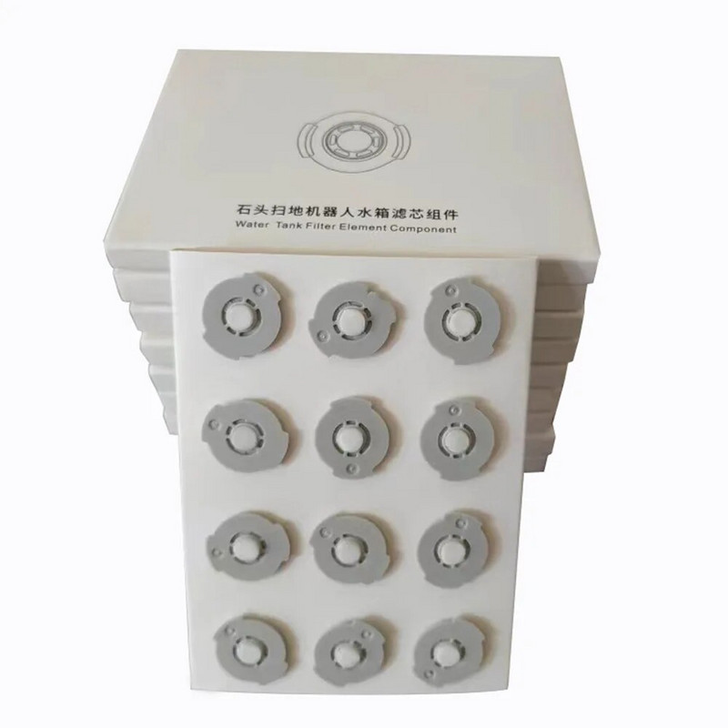 12 vienetų / 1 pakuotė vandens bako filtrai, skirti Xiaomi 1/2 /1S Roborock S5 S6 Max S50 S51 dulkių siurblio atsarginės dalys filtrų priedai