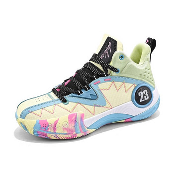 Мъжки баскетболни обувки Неплъзгащи се дишащи висококачествени маратонки Унисекс Уличен баскетбол Култура Двойка Баскетболни маратонки