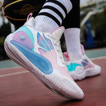 Нови мъжки действителни бойни шок-абсорбиращи отскок действителни бойни баскетболни обувки Blitz 9 дишащи модни двойки улични обувки