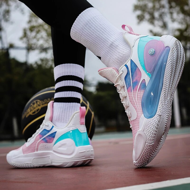 Noi pantofi de baschet de luptă reală pentru bărbați, care absorb șocurile cu rebound, Blitz 9, pantofi de stradă, respirabili, de modă