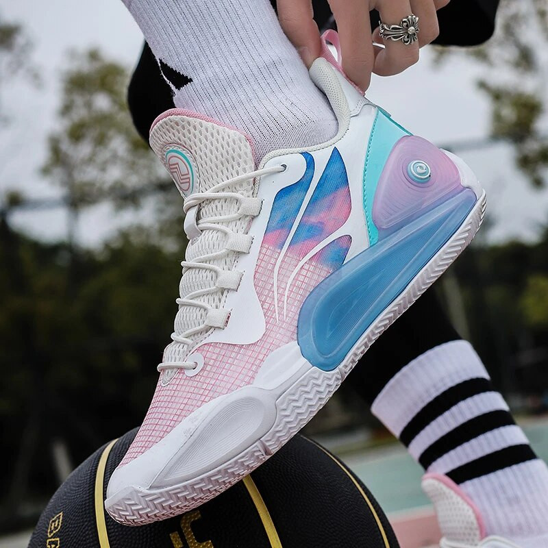 Noi pantofi de baschet de luptă reală pentru bărbați, care absorb șocurile cu rebound, Blitz 9, pantofi de stradă, respirabili, de modă