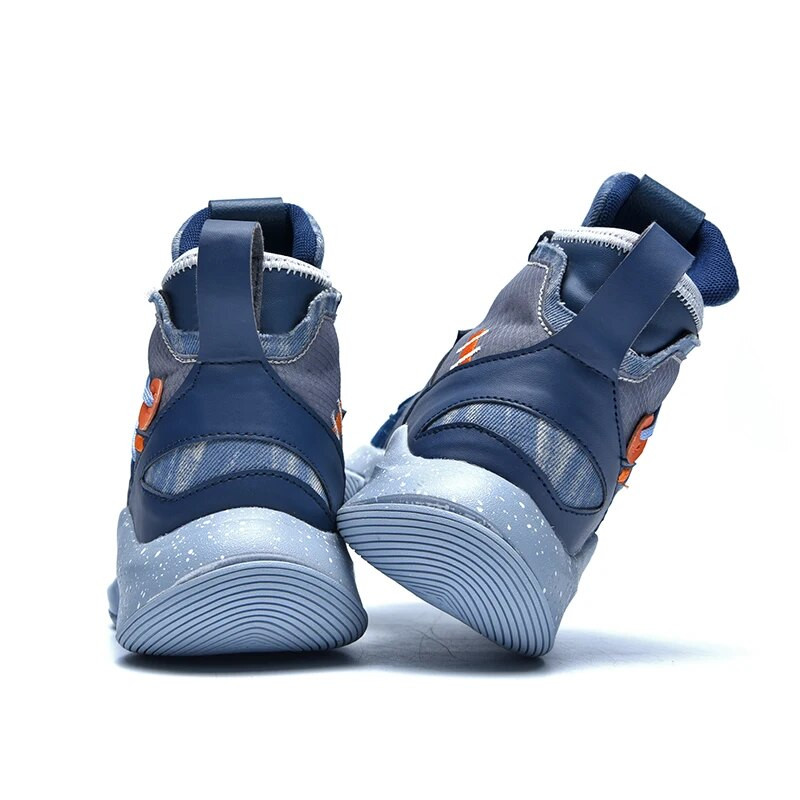 Pantofi de baschet color mozaic pentru bărbați Pantofi sport cu șireturi pentru bărbați, de înaltă calitate, amortizare anti-alunecare, tălpi din cauciuc